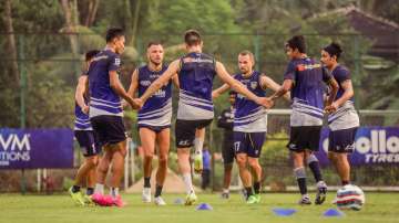 Chennaiyin FC's players train ahead of their fifth 2021-22 ISL match against Mumbai City FC.