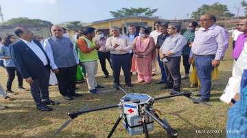 Drone used for transportation of COVID-19 vaccines in Maharashtra