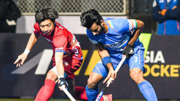 India take on Japan in the semifinal of the Asian Hockey Champions Trophy in Dhaka.