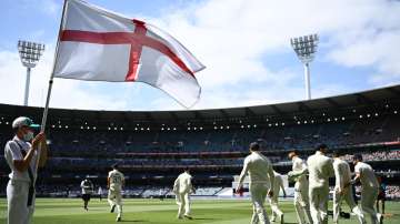 England players take to the field to begin play of day two of the Third Test match in the Ashes.