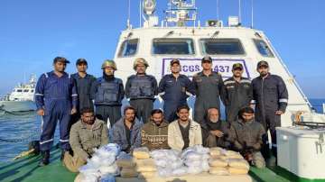 Pakistan nationals arrested with Rs 400 crore drugs off Gujarat coast.