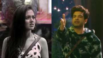 Bigg Boss 15: Karan Kundrra accuses Tejasswi Prakash of not trusting him, 'Sharam karle thodi si..' 