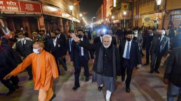 Prime Minister Narendra Modi with Chief Minister of Uttar Pradesh, Yogi Adityanath. (Representational image)