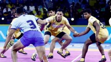 File photo from Telugu Titans vs Tamil Thalaivas match in PKL season 7. 