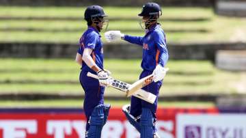 File photo of India U19 cricketers Raj Bawa and Angkrish Raghuvanshi.