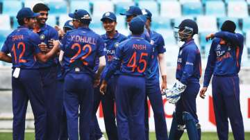 India U19 team celebrates their win in Asia Cup 2021