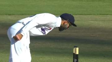 India captain Virat Kohli shows disappointment as a DRS call goes against his side in 3rd Test match