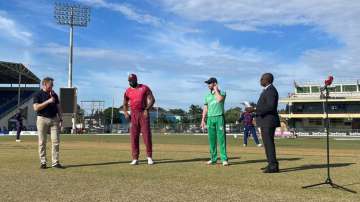 File Photo of West Indies and Ireland captain during the Toss for the 1st ODI match.