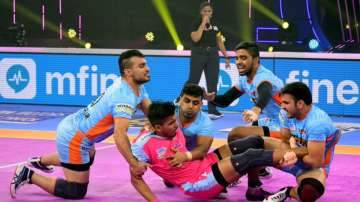 File Photo of Bengal Warriors playing against Jaipur Pink Panthers in PKL 2021-22.