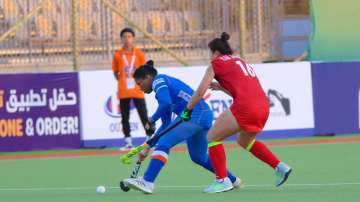 A moment from India vs Korea match in Women's Asia Cup 2022