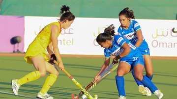 A moment from India vs China match in Asia Cup 2022. 