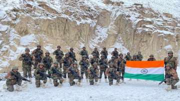 Indian Army unfurls national flag in Galwan valley on New Year