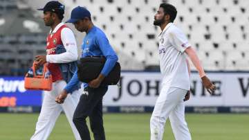 Mohammed Siraj leaves the field on Day 1 of the ongoing second Test against South Africa 