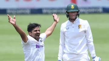 India's Shardul Thakur (left) celebrates the wicket of South Africa's Rassie van der Dussen during D