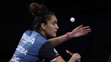 Manika Batra while serving during a Table Tennis match (File photo)