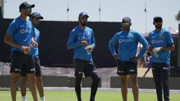 India cricket team during practice session ahead of 1st ODI against South Africa.
