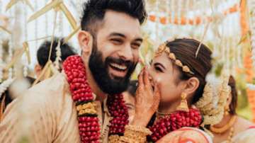 Mouni Roy, Suraj Nambiar share beautiful pictures from their Goa wedding: Need your love and blessin