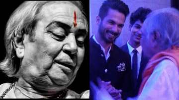 Shahid Kapoor, Birju Maharaj, Ishaan Khatter