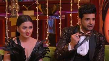 Bigg Boss 15: Karan defends girlfriend Tejasswi as Raqesh slams her for calling Shamita 'aunty'