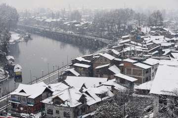 srinagar snowfall flights cancelled