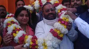Swami Prasad Maurya's daughter and MP Sanghmitra says his father has not joined any other political party as of now.