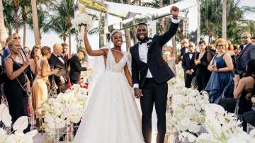 US Tennis star Sloane Stephens and footballer Jozy Altidore exchanged rings at the St. Regis Bal Har