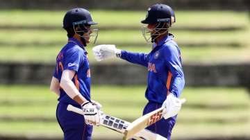 India Under-19 players celebrate after a win during Under-19 World Cup 2022 match (File photo)