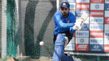 KL Rahul while practising in nets ahead of India vs West Indies 2nd ODI (File photo)