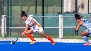 Indian women hockey team in action during a match (File photo)
