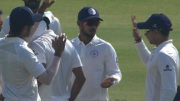 Arzan Nagwaswalla picked 3 wickets and Chintan Gaja & Roosh Kalaria got 2 wickets each for Gujarat w