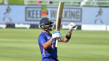 Virat Kohli celebrates after scoring a half-century during a match (File photo)