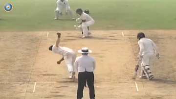 Ganesh Satish in action during Vidarbha vs Maharashtra match (Screengrab)