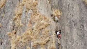 Kerala: Youth trapped in mountain