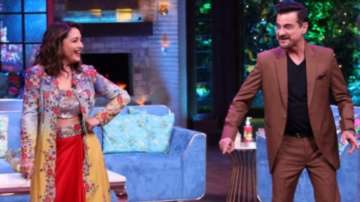Madhuri Dixit, Sanjay Kapoor recreate their 'Raja' chemistry on 'The Kapil Sharma Show'