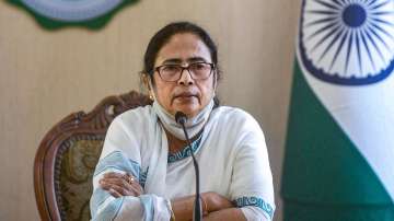 West Bengal Chief Minister Mamata Banerjee addresses a press conference at Nabanna, in Howrah on February 21. 