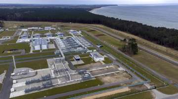 The landfall facilities of the 'Nord Stream 2' gas pipeline are pictured in Lubmin, northern Germany. Nord Stream 2 is a 1,230-kilometer-long (764-mile-long) natural gas pipeline under the Baltic Sea, running from Russia to Germany's Baltic coast.