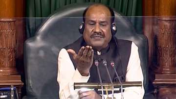 Lok Sabha Speaker Om Birla conducts proceedings in the House during ongoing Budget Session, in New Delhi, Wednesday, Feb. 2, 2022.