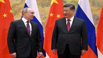 Chinese President Xi Jinping, right, and Russian President Vladimir Putin.