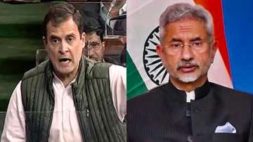 Congress leader Rahul Gandhi (Left) and External Affairs Minister S Jaishankar.