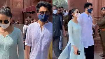 Rakul Preet Singh, Jackky Bhagnani visit Taj Mahal; remind fans of song 'Suno Na Sangemarmar' | WATC