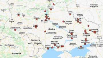 Map of Russian attacks across Ukraine