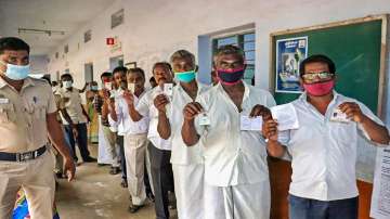 Urban civic polls, Voting in Tamil Nadu, voting amid tight security, Urban civic polls in Tamil Nadu