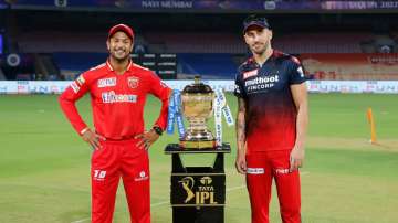 Both team captains at the toss ahead of PBKS vs RCB match