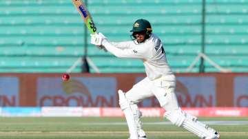 Usman Khawaja of Australia during PAK vs AUS 2nd Test in Karachi 