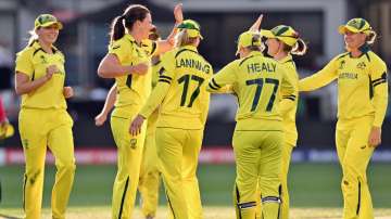 Australia Women celebrate after taking a wicket during a match (File photo)