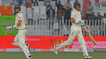 Australian players running on the pitch during AUS vs PAK 1st Test match (File photo)