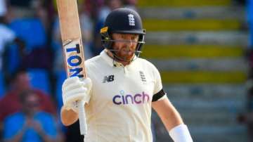 England batter Jonny Bairstow smashed a ton in the first Test against West Indies on Day 1.