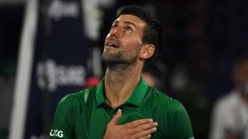 File Photo of professional Serbian tennis player Novak Djokovic. 