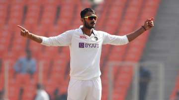 Axar Patel of India celebrates after taking a wicket during a Test match (File photo)