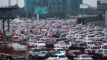 Heavy traffic jam on the Delhi-Gurugram expressway. (Representational image)